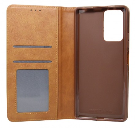 Чехол-книжка для Xiaomi Redmi Note 10 Pro Book Type коричневая