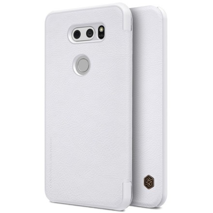 Чехол-книжка Nillkin Qin Leather Case для LG V30 белый