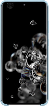 Накладка Samsung Silicone Cover для Samsung Galaxy S20 Ultra G988 EF-PG988TLEGRU голубая