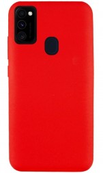 Накладка силиконовая Silicone Cover для Samsung Galaxy M30s / M21 красная