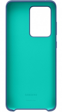 Накладка Samsung Silicone Cover для Samsung Galaxy S20 Ultra G988 EF-PG988TNEGRU синяя