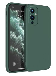Накладка силиконовая Soft Touch для OnePlus 9 темно-зеленая