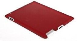 Накладка пластиковая для iPad 4/3/2 под Smart Cover красная