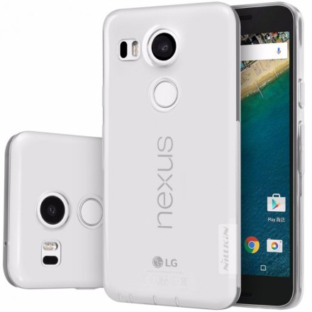 Накладка силиконовая Nillkin Nature TPU Case для LG Nexus 5X прозрачно-белая