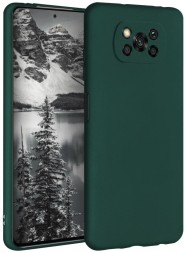 Накладка силиконовая Silicone Cover для Poco X3 NFC / Poco X3 Pro зеленая