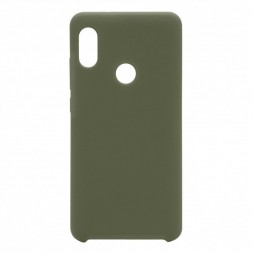 Накладка силиконовая Silicone Cover для Xiaomi Redmi Note 5 / Note 5 Pro темно-зеленая