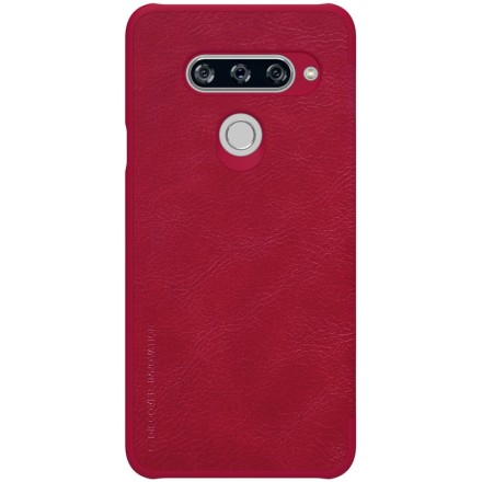 Чехол-книжка Nillkin Qin Leather Case для LG V40 ThinQ красный