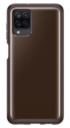 Накладка силиконовая Samsung Soft Clear Cover для Samsung Galaxy A12 A125 / Samsung Galaxy M12 EF-QA125TBEGRU черная