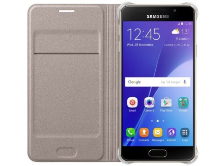 Чехол Samsung Flip Wallet для Samsung Galaxy A7 (2016) A710 EF-WA710PFEGRU золотой
