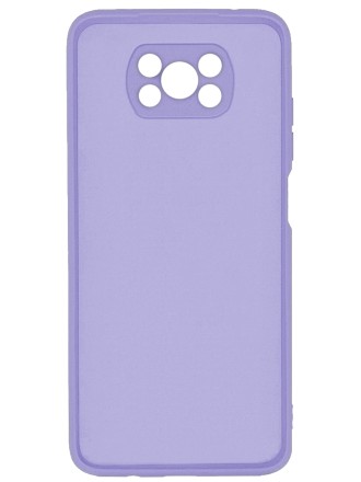 Накладка силиконовая Silicone Cover для Poco X3 NFC / Poco X3 Pro сиреневая
