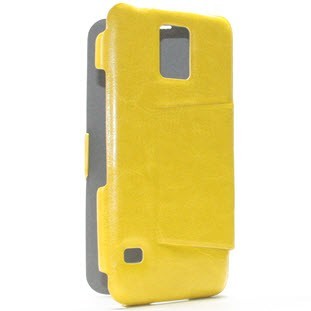 Чехол-книжка для Samsung Galaxy S5 G900 Book Type желтый