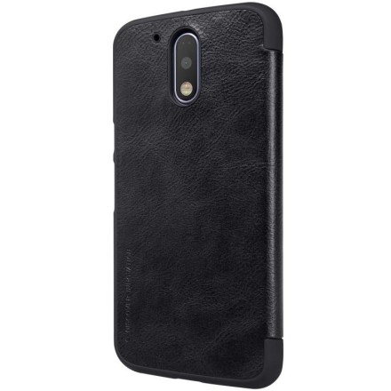 Чехол-книжка Nillkin Qin Leather Case для Motorola Moto G4 Plus черный