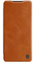 Чехол-книжка Nillkin Qin Leather Case для Samsung Galaxy S21 Ultra G998 Коричневый