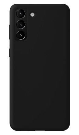 Накладка силиконовая Silicone Cover для Samsung Galaxy S21 Plus G996 чёрная