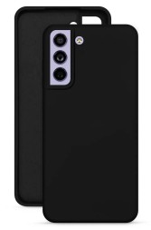 Накладка силиконовая Silicone Cover для Samsung Galaxy S21 Plus G996 чёрная