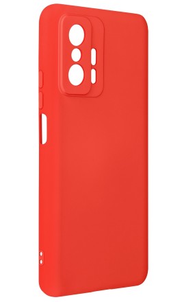 Накладка силиконовая Silicone Cover для Xiaomi 11T / Xiaomi 11T Pro красная