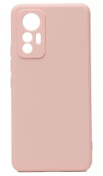 Накладка силиконовая Soft Touch для Xiaomi 12 Lite розовая