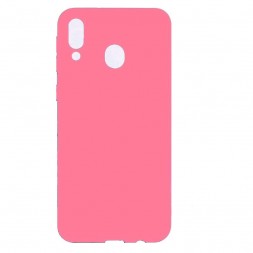 Накладка силиконовая Silicone Cover для Samsung Galaxy A30 A305 розовая