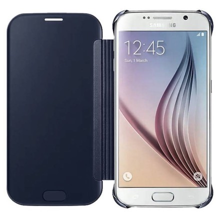 Чехол Samsung Clear View Cover для Samsung Galaxy S6 G920 EF-EF-ZG920BBEGRU чёрный
