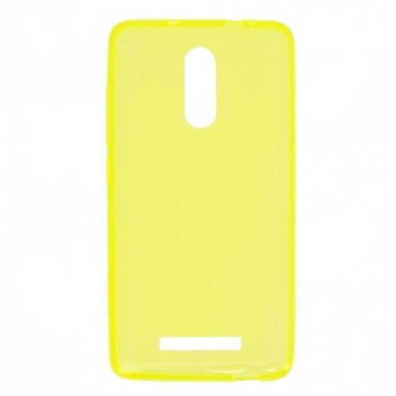 Накладка силиконовая для Xiaomi Redmi Note 3 прозрачно-желтая