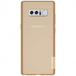 Накладка силиконовая Nillkin Nature TPU Case для Samsung Galaxy Note 8 N950 прозрачно-золотая