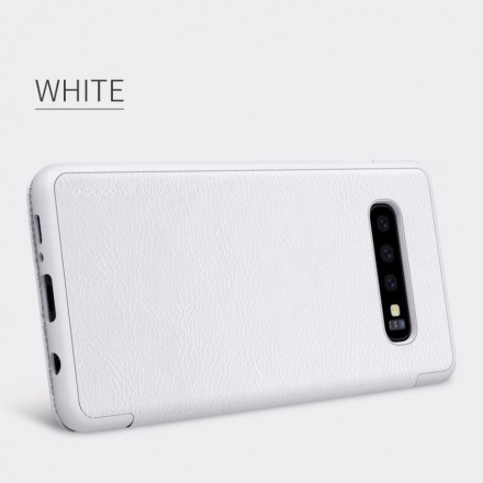 Чехол-книжка Nillkin Qin Leather Case для Samsung Galaxy S10 Plus G975 белый