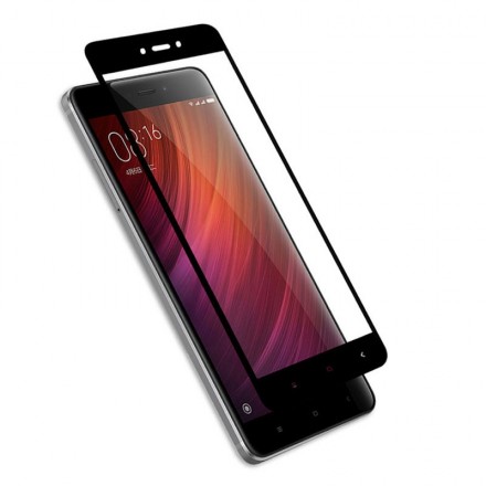 Защитное стекло для Xiaomi Redmi 4X полноэкранное черное