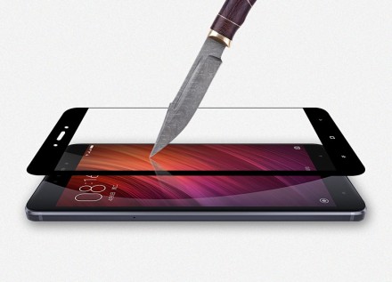 Защитное стекло для Xiaomi Redmi 4X полноэкранное черное