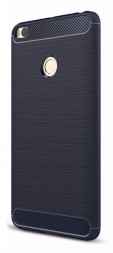 Накладка силиконовая для Xiaomi Mi Max 2 карбон и сталь синяя