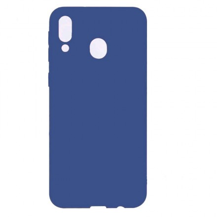 Накладка силиконовая Silicone Cover для Samsung Galaxy A30 A305 / Samsung Galaxy A20 A205 синяя