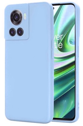 Накладка силиконовая Soft Touch для OnePlus Ace / OnePlus 10R голубая