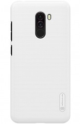 Накладка пластиковая Nillkin Frosted Shield для Xiaomi Pocophone F1 (Poco F1) белая