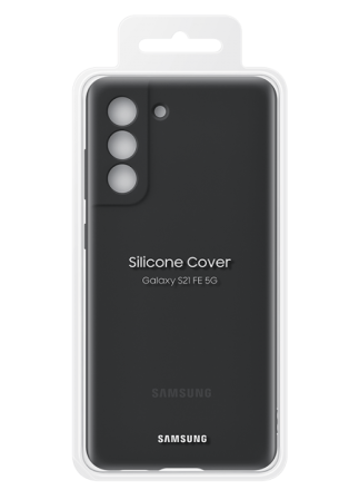 Накладка Samsung Silicone Cover для Samsung Galaxy S21 FE G990 EF-PG990TBEGRU чёрная