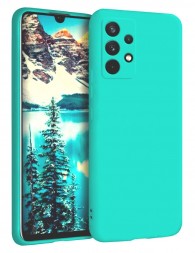 Накладка силиконовая Silicone Cover для Samsung Galaxy A13 4G A135 бирюзовая