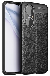 Накладка силиконовая для Huawei P50 под кожу чёрная