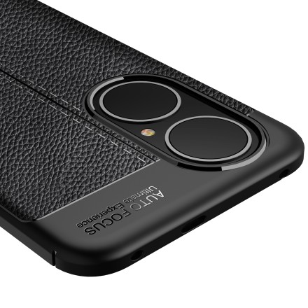 Накладка силиконовая для Huawei P50 под кожу чёрная