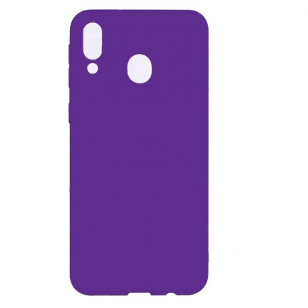 Накладка силиконовая Silicone Cover для Samsung Galaxy A30 A305 / Samsung Galaxy A20 A205 фиолетовая