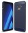 Накладка силиконовая для Samsung Galaxy A8 (2018) A530 карбон сталь синяя