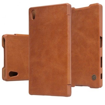 Чехол-книжка Nillkin Qin Leather Case для Sony Xperia Z5 Premium коричневый