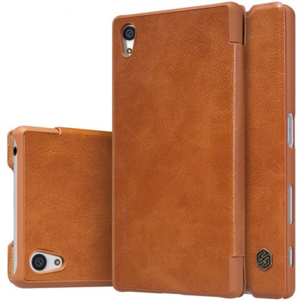 Чехол-книжка Nillkin Qin Leather Case для Sony Xperia Z5 Premium коричневый