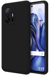 Накладка силиконовая Silicone Cover для Xiaomi 11T / Xiaomi 11T Pro чёрная