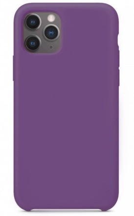 Накладка силиконовая Silicone Cover для Apple iPhone 11 Pro фиолетовая