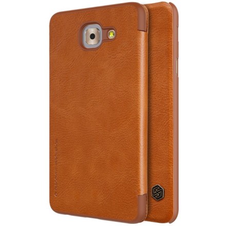 Чехол-книжка Nillkin Qin Leather Case для Samsung Galaxy J7 Max G615 коричневый