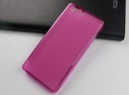 Накладка силиконовая для Doogee X5/X5 Pro прозрачно-розовая