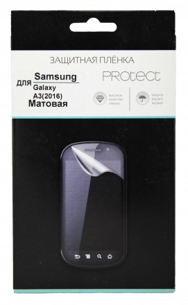 Пленка защитная Protect для Samsung Galaxy A3 (2016) A310 матовая