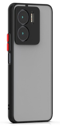 Накладка пластиковая матовая для Xiaomi Redmi 10 5G / Xiaomi Redmi 11 Prime 5G / Xiaomi Note 11E 5G с силиконовой окантовкой чёрная