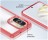 Накладка пластиковая для Huawei Nova 10 с силиконовой окантовкой красная