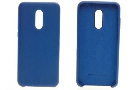 Накладка силиконовая Silicone Cover для Xiaomi Redmi 5 Plus синяя
