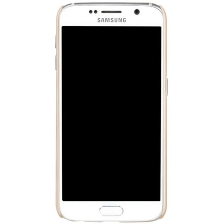 Накладка пластиковая Nillkin Frosted Shield для Samsung Galaxy S6 G920 золотая