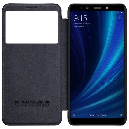 Чехол Nillkin Qin Leather Case для Xiaomi Mi A2 / Mi 6X Black (черный)